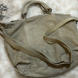 Light green Free People Faux leather bag